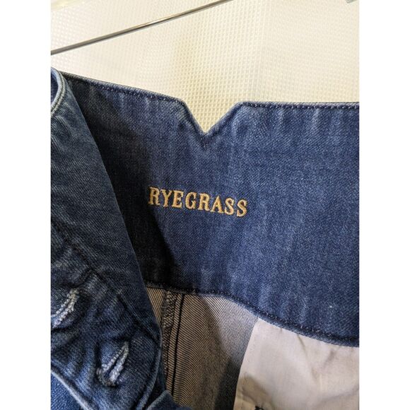 Ryegrass High Waisted Balloon Jeans Pleated Dark Wash Sz. 12 Ankle Length (N06) - Picture 2 of 8